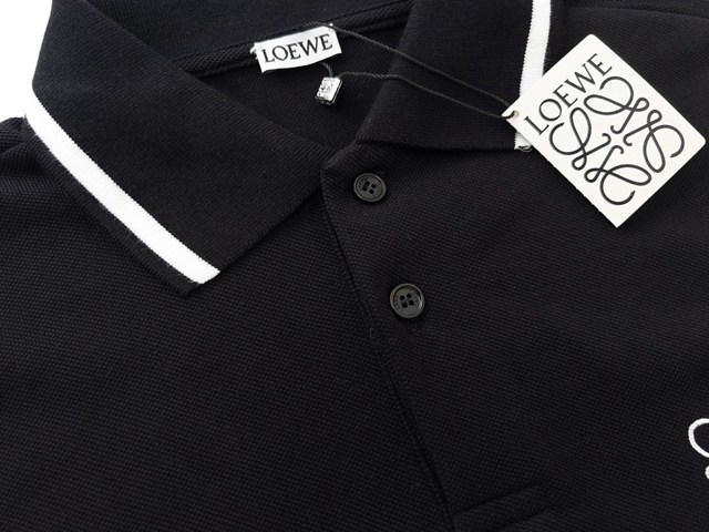 Loewe專櫃羅意威2023SS新款刺繡Polo短袖T恤 男女同款 tzy2782